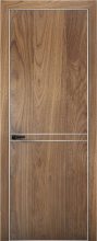 Изображение товара Межкомнатная дверь с экошпоном Aurum Doors Плутоний Pu 9 Орех Пекан Анодированная кромка Al