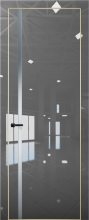 Изображение товара Межкомнатная дверь с экошпоном Aurum Doors Платина Pt 8 Crystall Gray Gold Edition Сильвер грей