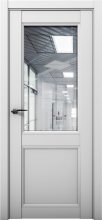 Изображение товара Межкомнатная дверь с экошпоном Aurum Doors Кобальт Co 33 Манхэттен Прозрачное зеркало