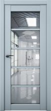Изображение товара Межкомнатная дверь с экошпоном Aurum Doors Кобальт Co 23 Deep Blue Прозрачное зеркало