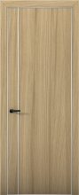 Изображение товара Межкомнатная дверь с экошпоном Aurum Doors Плутоний Pu 10 Дуб Светлый Анодированная кромка Al