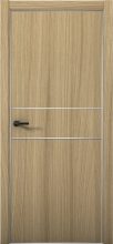 Изображение товара Межкомнатная дверь с экошпоном Aurum Doors Плутоний Pu 3 Дуб Светлый Анодированная кромка Al