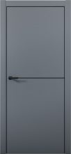 Изображение товара Межкомнатная дверь с экошпоном Aurum Doors Паладий Pd 2 Антрацит Black Edition