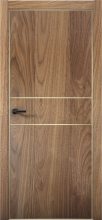 Изображение товара Межкомнатная дверь с экошпоном Aurum Doors Плутоний Pu 3 Орех Пекан Gold Edition