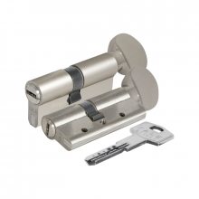 Изображение товара Цилиндровый механизм с вертушкой 164 DBM-E/80 (35+10+35) mm никель 5 кл.