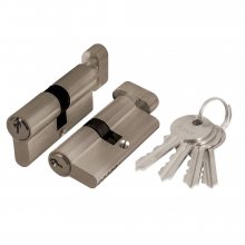 Изображение товара Цилиндровый механизм (AX102/70) AX1002Knob70 (30+10+30)/HD AB бронза 4Key с вертушкой