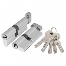 Изображение товара Цилиндровый механизм (AZ202/80) AZ2002Knob80 (40+10+30) CP хром с вертушкой