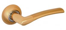 Изображение товара Раздельная дверная ручка Palidore A-55 матовое золото/золото