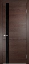 Изображение товара Межкомнатная дверь с эко шпоном Casaporte Турин 03 Дуб графит вералинга остекленная