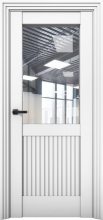 Изображение товара Межкомнатная дверь с экошпоном Aurum Doors Никель Ni 3 Аляска Зеркало