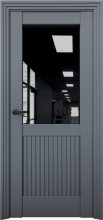 Изображение товара Межкомнатная дверь с экошпоном Aurum Doors Никель Ni 3 Антрацит Черный лакобель