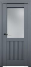Изображение товара Межкомнатная дверь с экошпоном Aurum Doors Никель Ni 3 Антрацит Сатинат