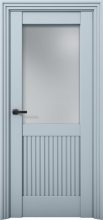 Изображение товара Межкомнатная дверь с экошпоном Aurum Doors Никель Ni 4 Deep Blue Сатинат