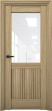 Изображение товара Межкомнатная дверь с экошпоном Aurum Doors Никель Ni 3 Дуб Светлый Белый лакобель