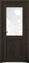 Изображение товара Межкомнатная дверь с экошпоном Aurum Doors Никель Ni 3 Дуб Темный Белый лакобель