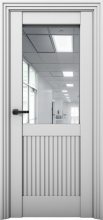 Изображение товара Межкомнатная дверь с экошпоном Aurum Doors Никель Ni 3 Манхэттен Зеркало