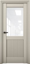 Изображение товара Межкомнатная дверь с экошпоном Aurum Doors Никель Ni 3 Силк грей Белый лакобель