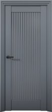 Изображение товара Межкомнатная дверь с экошпоном Aurum Doors Никель Ni 4 Антрацит Прозрачное стекло