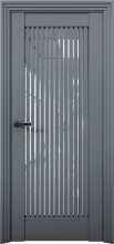 Изображение товара Межкомнатная дверь с экошпоном Aurum Doors Никель Ni 4 Антрацит Сатинат