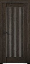 Изображение товара Межкомнатная дверь с экошпоном Aurum Doors Никель Ni 4 Дуб Темный Прозрачное стекло