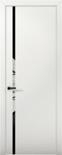 Изображение товара Межкомнатная дверь с экошпоном Aurum Doors Палладий Pd 08 Deep Green Al White Черный лакобель