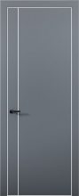 Изображение товара Межкомнатная дверь с экошпоном Aurum Doors Палладий Pd 10 Антрацит Al White