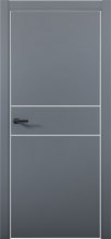 Изображение товара Межкомнатная дверь с экошпоном Aurum Doors Паладий Pd 3 Антрацит Al White