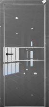 Изображение товара Межкомнатная дверь с экошпоном Aurum Doors Платина Pt 3 Crystall Gray Al White
