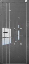Изображение товара Межкомнатная дверь с экошпоном Aurum Doors Платина Pt 4 Crystall Gray Al White