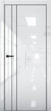 Изображение товара Межкомнатная дверь с экошпоном Aurum Doors Платина Pt 4 Crystall White Al White