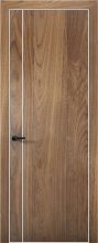 Изображение товара Межкомнатная дверь с экошпоном Aurum Doors Плутоний Pu 10 Орех Пекан Al White