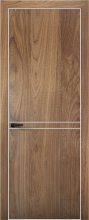 Изображение товара Межкомнатная дверь с экошпоном Aurum Doors Плутоний Pu 9 Орех Пекан Al White