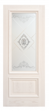 Изображение товара Межкомнатная ульяновская дверь Дворецкий Парма белый ясень остекленная