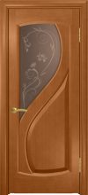 Изображение товара Межкомнатная ульяновская дверь Дворецкий Версаль темный анегри остекленная