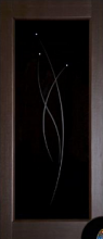 Изображение товара Межкомнатная ульяновская дверь Дворецкий ЛУчи-3 Венге остекленная