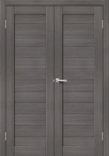 Изображение товара Межкомнатная дверь с эко шпоном Порта-21 (2П-03) Grey Veralinga глухая