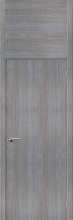 Изображение товара Межкомнатная дверь с эко шпоном Гулливер Порта-50 grey crosscut глухая