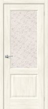 Изображение товара Межкомнатная дверь Браво Неоклассик-33 Nordic Oak остекленная (ст. White Cross)