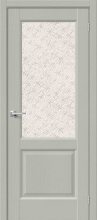 Изображение товара Межкомнатная дверь Браво Неоклассик-33 Grey Wood остекленная (ст. White Cross)