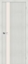 Изображение товара Межкомнатная дверь с эко шпоном Порта-11 Bianco Veralinga остекленная