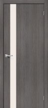 Изображение товара Межкомнатная дверь с эко шпоном Порта-11 Grey Veralinga остекленная