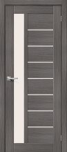 Изображение товара Межкомнатная дверь с эко шпоном Порта-27 Grey Veralinga остекленная