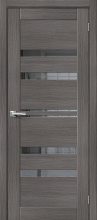 Изображение товара Межкомнатная дверь с эко шпоном Порта-30 Grey Veralinga/Mirox Grey остекленная