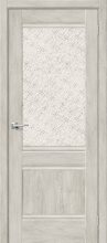 Изображение товара Межкомнатная дверь с эко шпоном Прима-3.1 Chalet Provence остекленная (ст. White Cross)