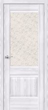 Изображение товара Межкомнатная дверь MR.WOOD Прима-3 Riviera Ice остекленная (ст. White Cross)