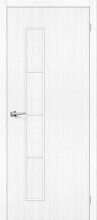 Изображение товара Межкомнатная дверь с эко шпоном Браво Тренд-3 Snow Veralinga глухая