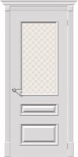 Изображение товара Межкомнатная эмалированная дверь Браво Фьюжн Плюс К-23 (Белый) остекленная