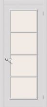 Изображение товара Межкомнатная эмалированная дверь Браво Ритм К-33 (Белый) остекленная