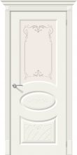 Изображение товара Межкомнатная эмалированная дверь Браво Скинни-21 Art Whitey остекленная
