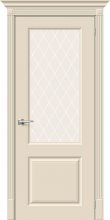 Изображение товара Межкомнатная эмалированная дверь Браво Скинни-13 Cream остекленная